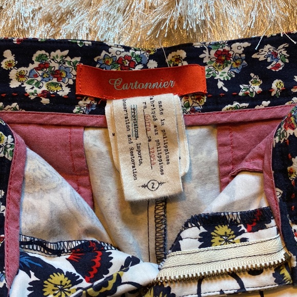 Anthropologie Floral Print Shorts size 2 - Picture 6 of 7